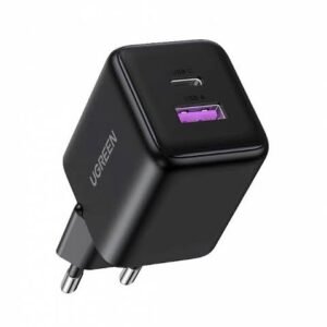 UGREEN Wall Charger 20W Dual Port USB + Type-C Fast Charger iPhone Android - 65014 GAN 30w kabel